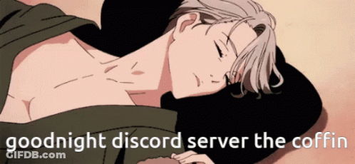 Man Laying Down Goodnight Discord Server The Coffin GIF