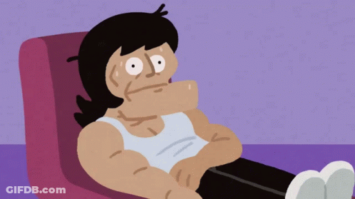 Man Laying Down Purple Background GIF