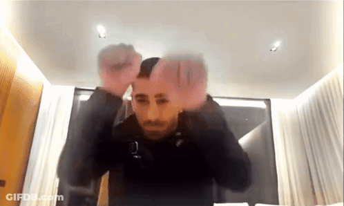 Man Laying In Cage With Brundage GIF