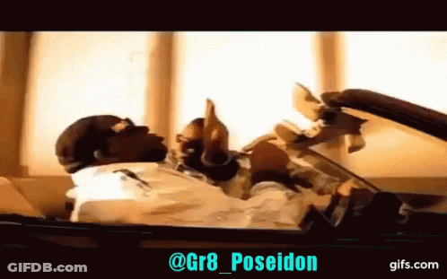 Man Laying In Car @Gr8_poseidon GIF