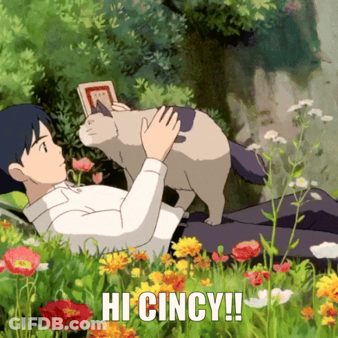 Man Laying In Grass With Cat Saying Hi Cincy GIF
