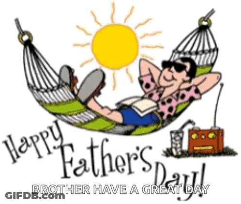 Man Laying In Hammock Happy Father's Day GIF