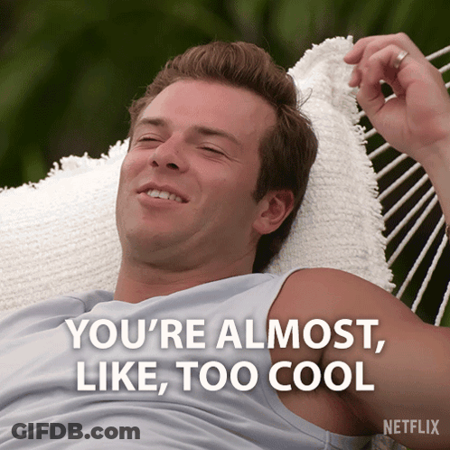 Man Laying In Hammock Saying You're Almost Like Too Cool GIF