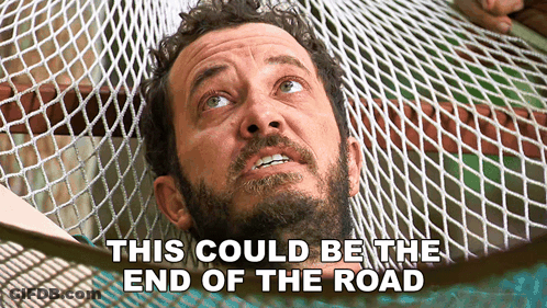 Man Laying In Hammock This Could Be The End Of The Road GIF
