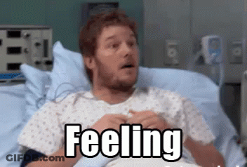 Man Laying In Hospital Bed Saying Feeling GIF