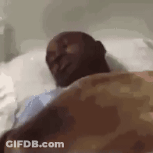 Man Laying In Hospital Bed Smiling GIF