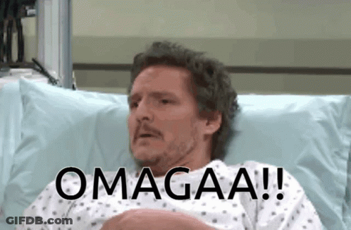 Man Laying In Hospital Bed With Omaa On Face GIF