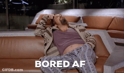 Man Laying On Couch Bored AF GIF