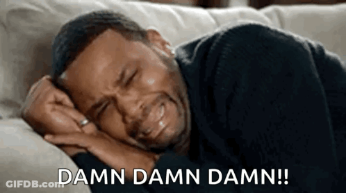 Man Laying On Couch Crying GIF
