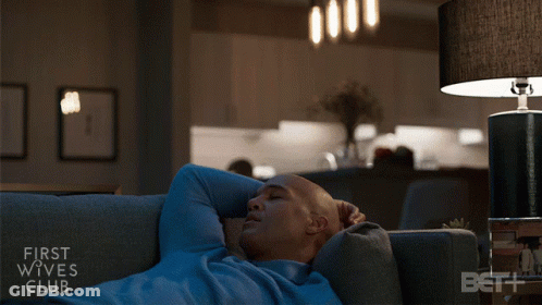 Man Laying On Couch First Wives Club GIF