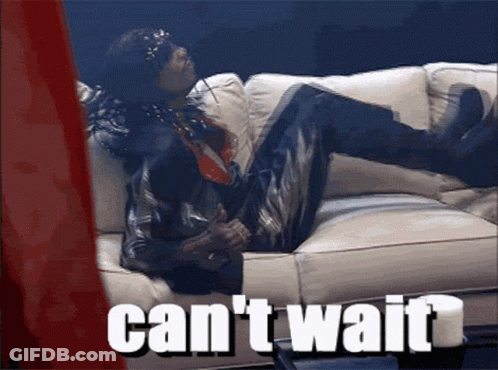 Man Laying On Couch Saying Can't Wait GIF