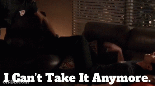Man Laying On Couch Saying I Can't Take It Anymore GIF