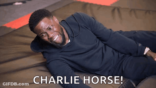 Man Laying On Floor Charlie Horse GIF
