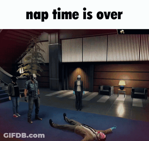 Man Laying On Floor Nap Time Is Over GIF