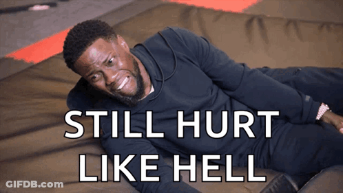 Man Laying On Floor Saying Still Hurt Like Hell GIF