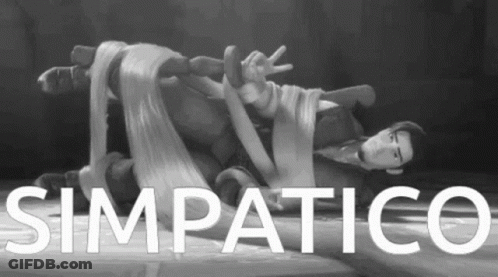 Man Laying On Floor With Word Simpatico GIF