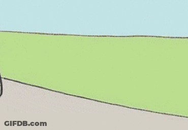 Man Laying On Ground Next To Bicycle Sad Speech Bubble GIF