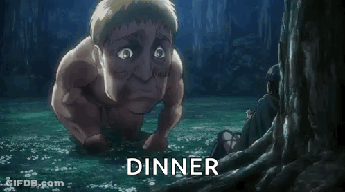 Man Laying On Ground Saying Dinner GIF