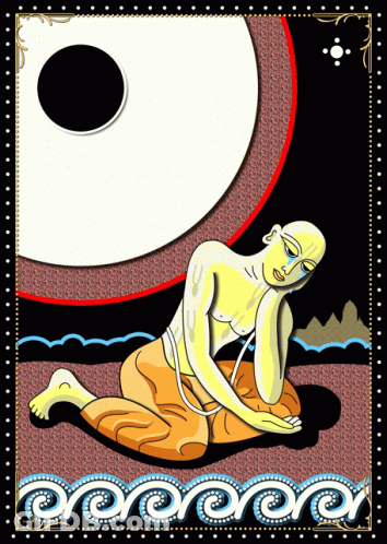 Man Laying On Ground With Black Background GIF