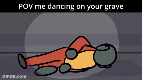 Man Laying Pov Me Dancing On Your Grave GIF