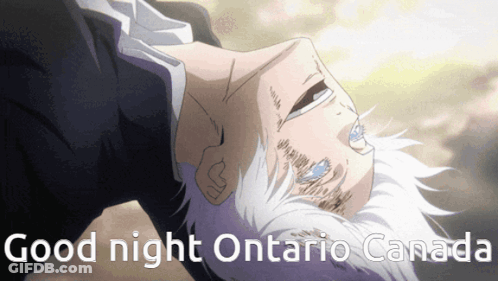Man Laying Upside Down Good Night Ontario Canada GIF