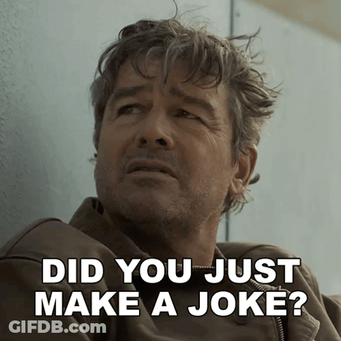 Man Leaning Against Wall Did You Just Make A Joke GIF