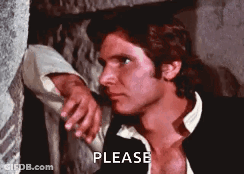 Man Leaning Against Wall Saying Please GIF