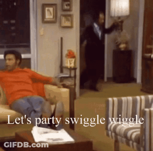 Man Lets Party Swiggle Wiggle GIF