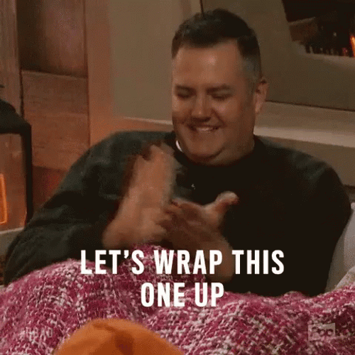 Man Lets This One Wrap It Up GIF