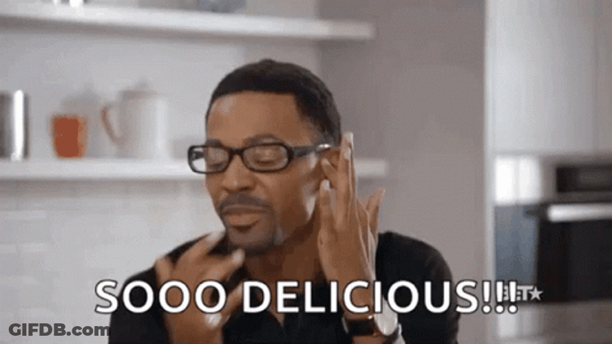 Man Licking His Finger So Delicious GIF