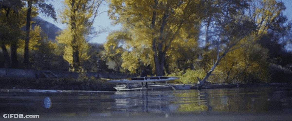 Man Lift The Canoe GIF