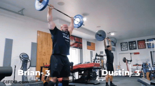 Man Lifting Barbell In Gym Brian And Dustin GIF