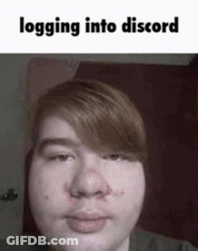 Man Logging Into Discord Server GIF
