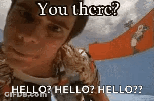 Man Looking At Camera Saying Hello GIF