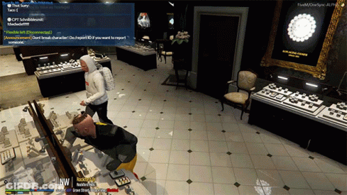 Man Looking At Diamond In Store GIF