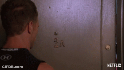 Man Looking At Door 2A GIF