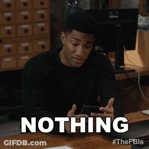Man Looking At Phone Saying Nothing GIF