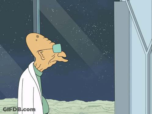 Man Looking At Stars Through Window GIF
