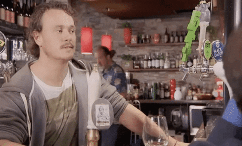 Man Looking Away Awkward Bar GIF
