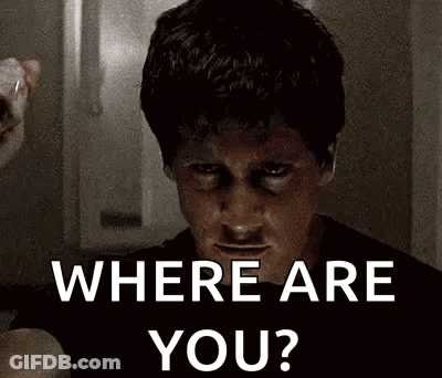 Man Looking In Mirror Asking Where Are You GIF