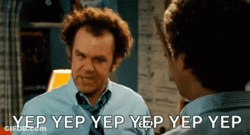 Man Looking In Mirror Saying Yep Yep Yep GIF
