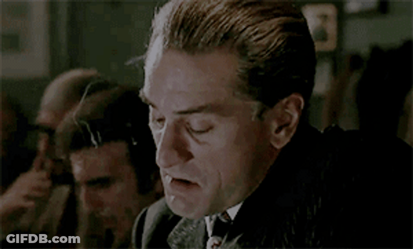 Man Looking Sideways Goodfellas GIF