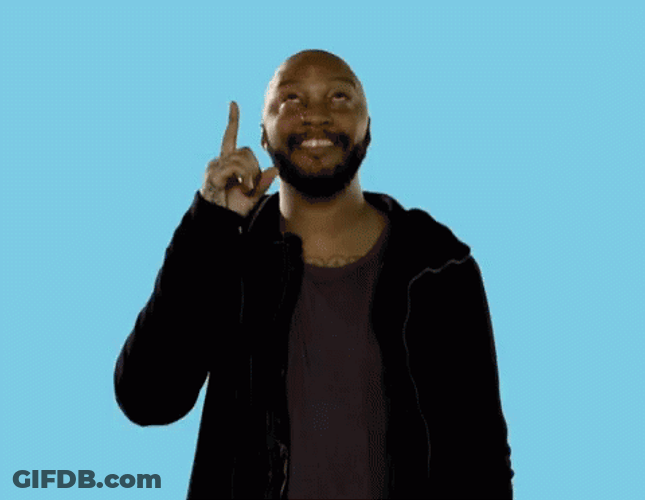 Man Looking Up Above GIF