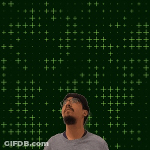 Man Looking Up At 22 GIF