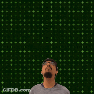 Man Looking Up At Number Six Surrounded By Stars GIF