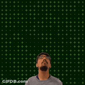 Man Looking Up At Number Six Surrounded By Stars GIF