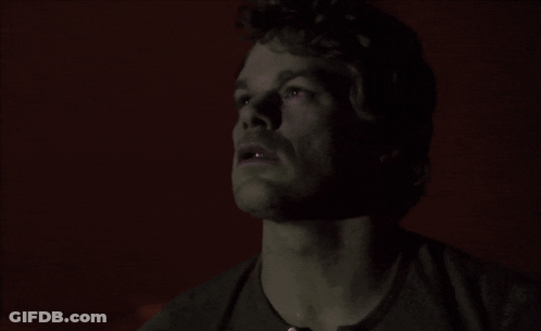 Man Looking Up At Sky At Night GIF