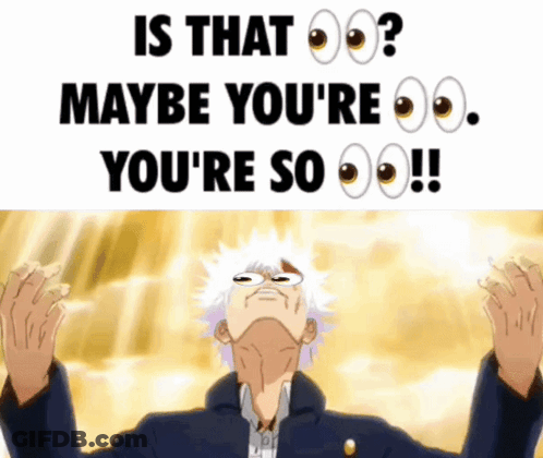 Man Looking Up At Sky Saying Is That Maybe You GIF