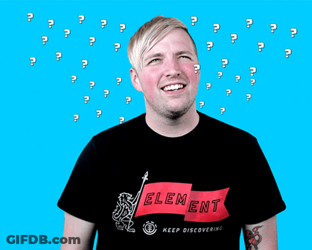 Man Looking Up With Confused Face GIF