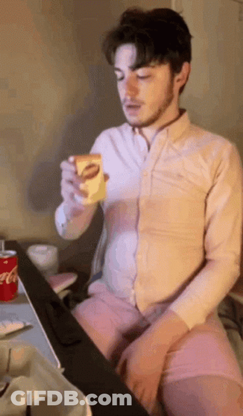Man Loves Dairy Weight Gain GIF